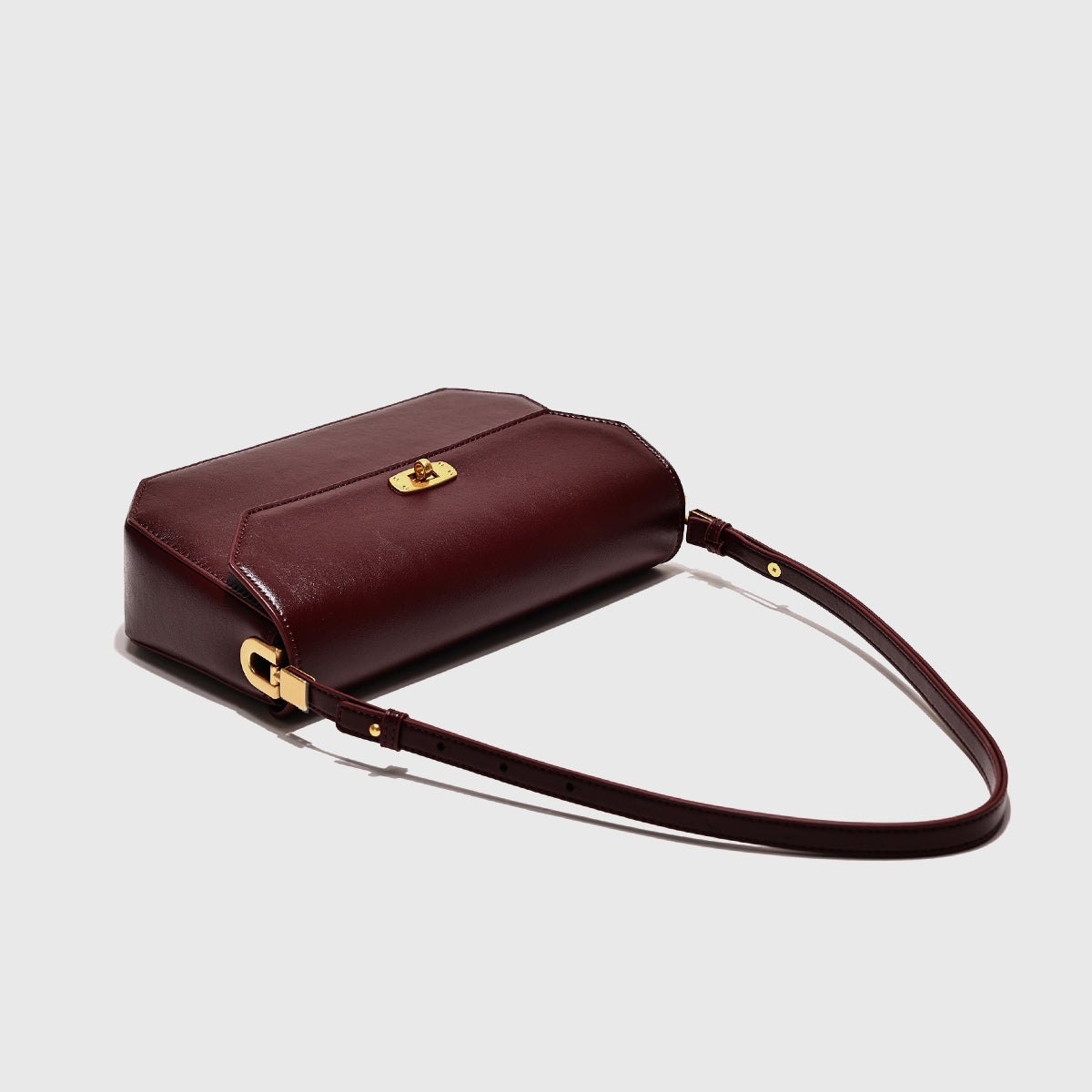 Shari Pulse Leather Flap Shoulder Bag