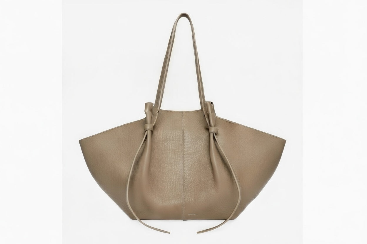 Hadiqa Bloom Neutral Wide Tote Bag