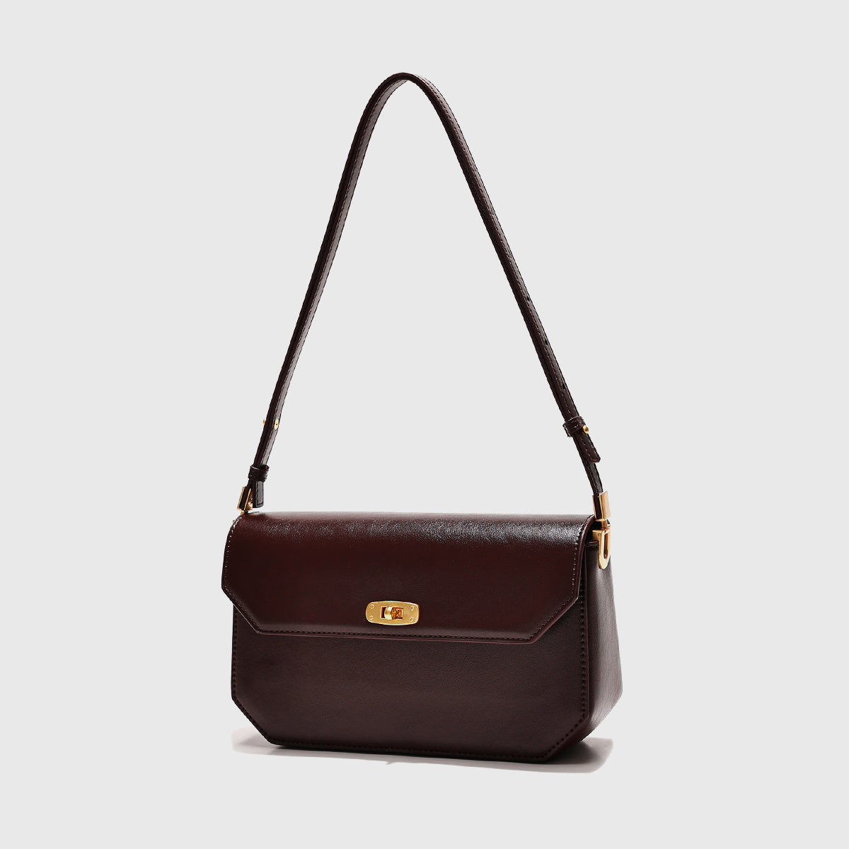 Shari Pulse Leather Flap Shoulder Bag