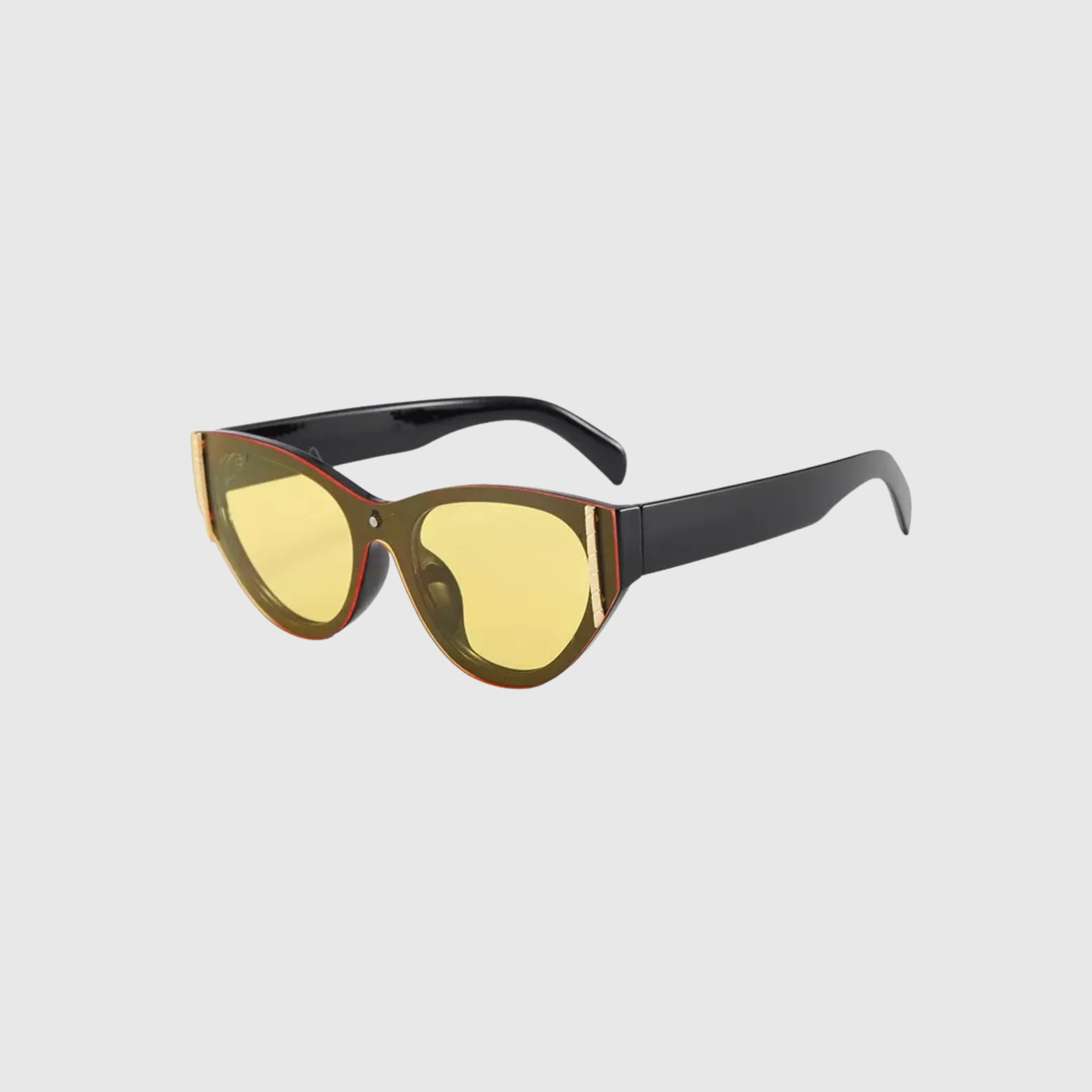 Lail Contour Gilded Edge Cat-Eye Sunglasses