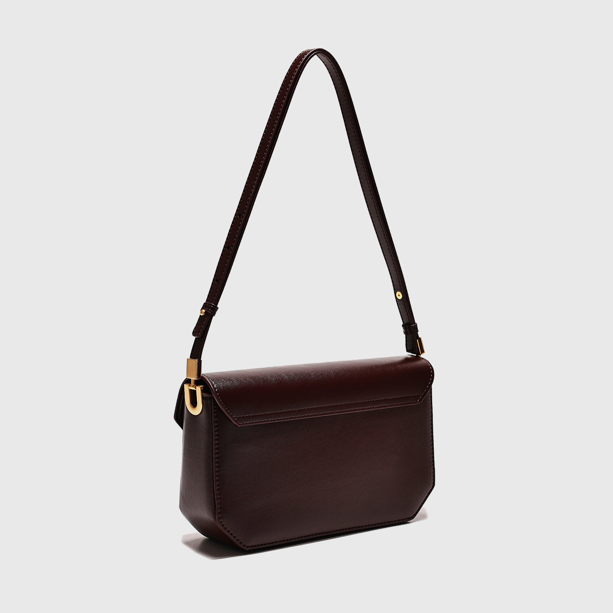 Shari Pulse Leather Flap Shoulder Bag