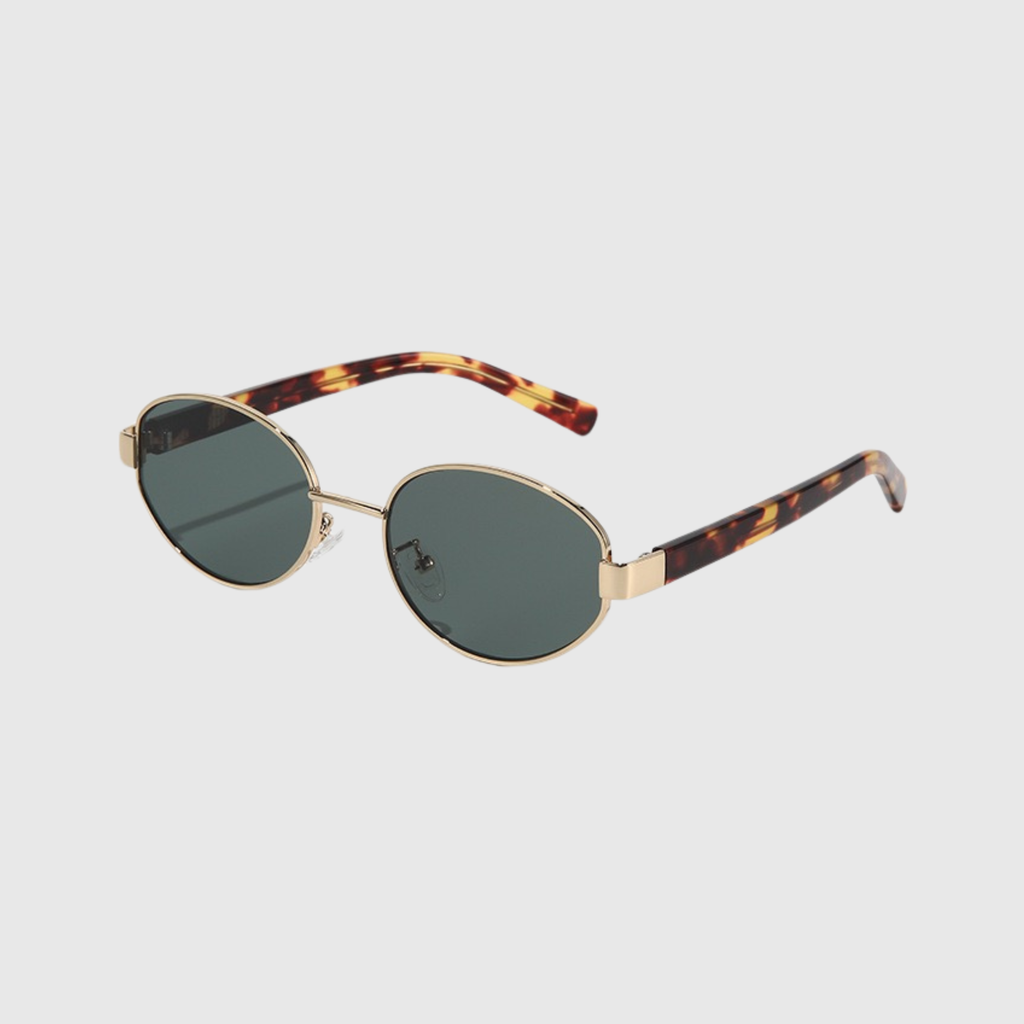 Shams Aura Vintage Oval Wireframe Sunglasses
