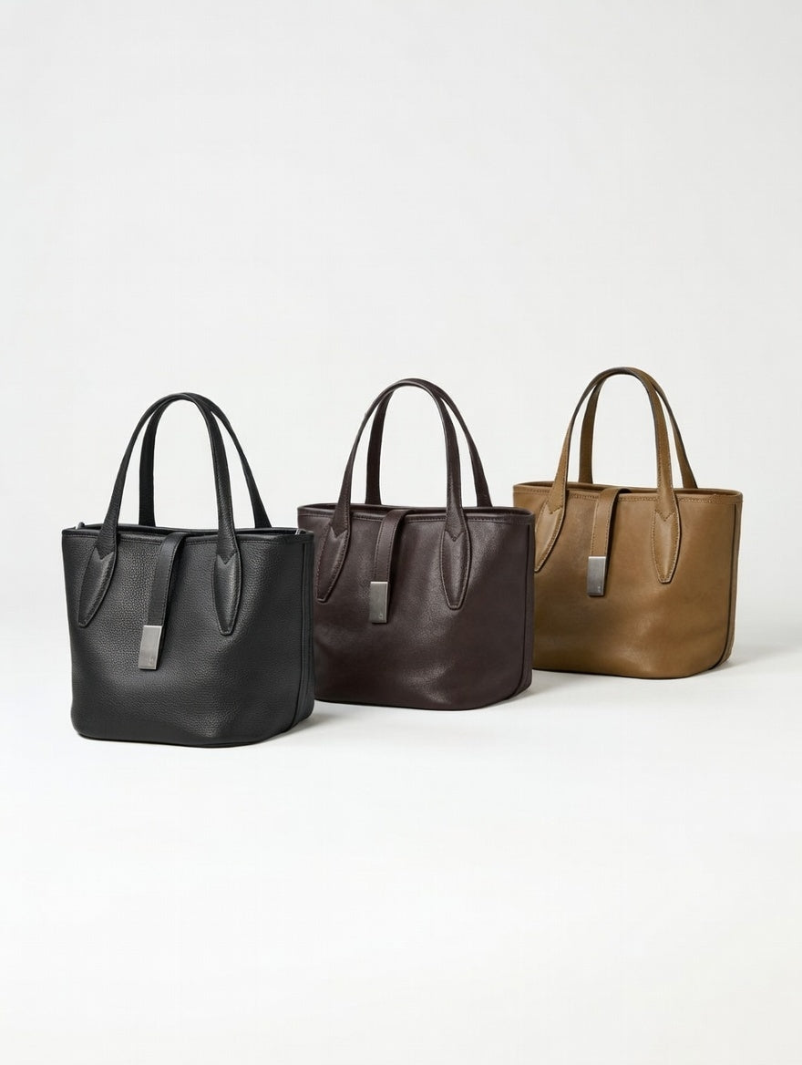 Rimal Echo Metal Lock Oversized Tote Bag