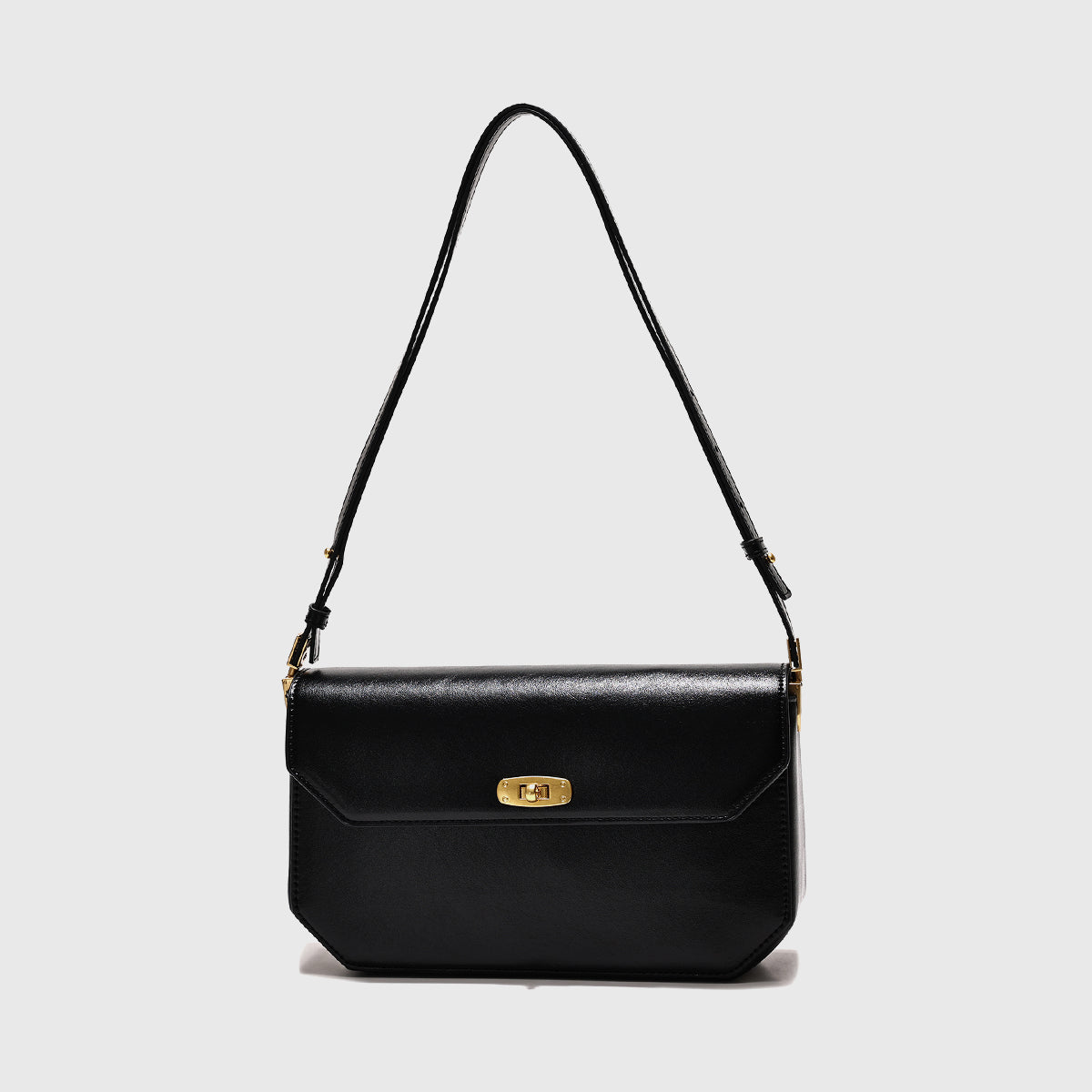 Shari Pulse Leather Flap Shoulder Bag