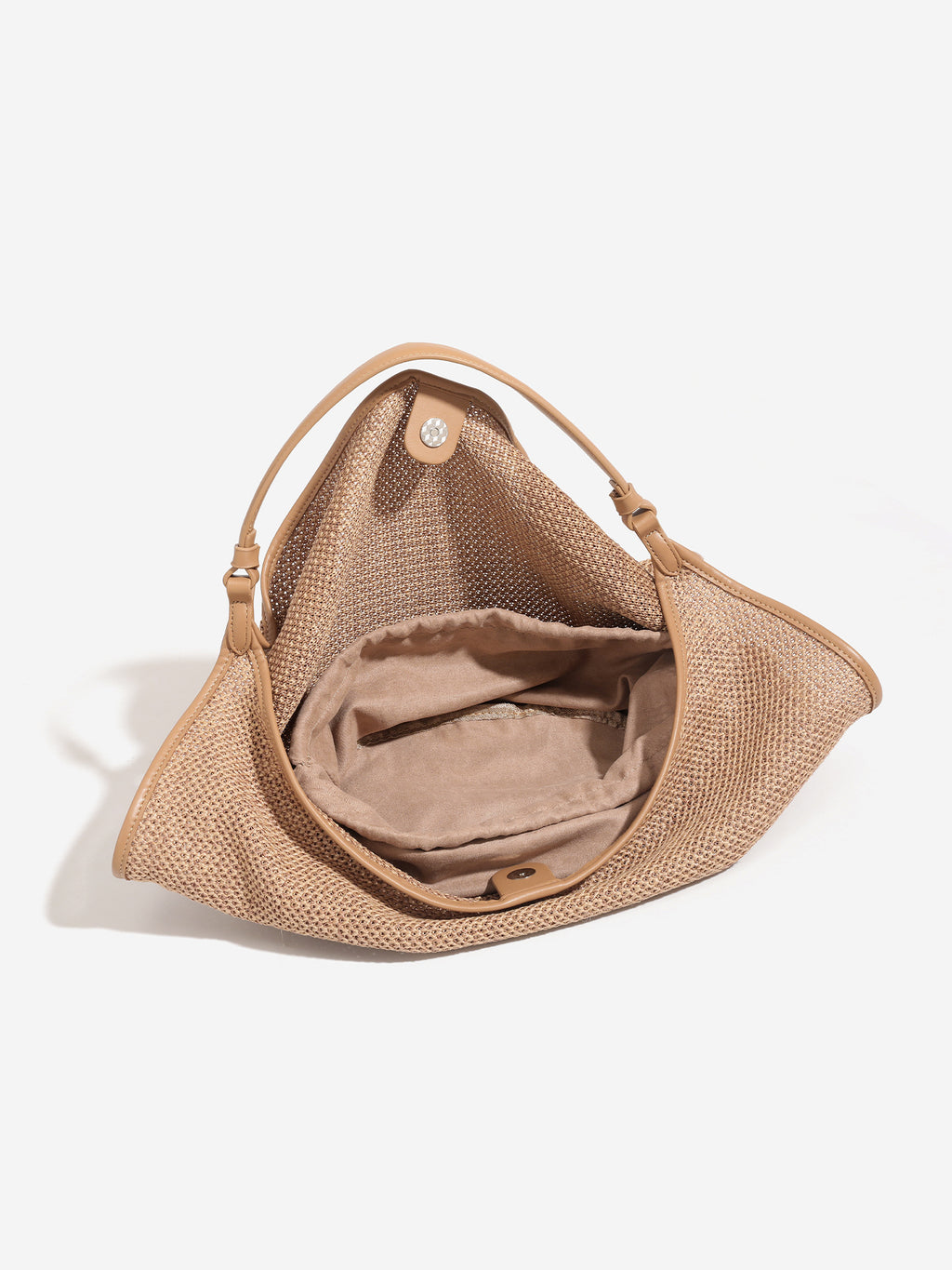 Rimal Echo Slouchy Raffia Woven Hobo Bag
