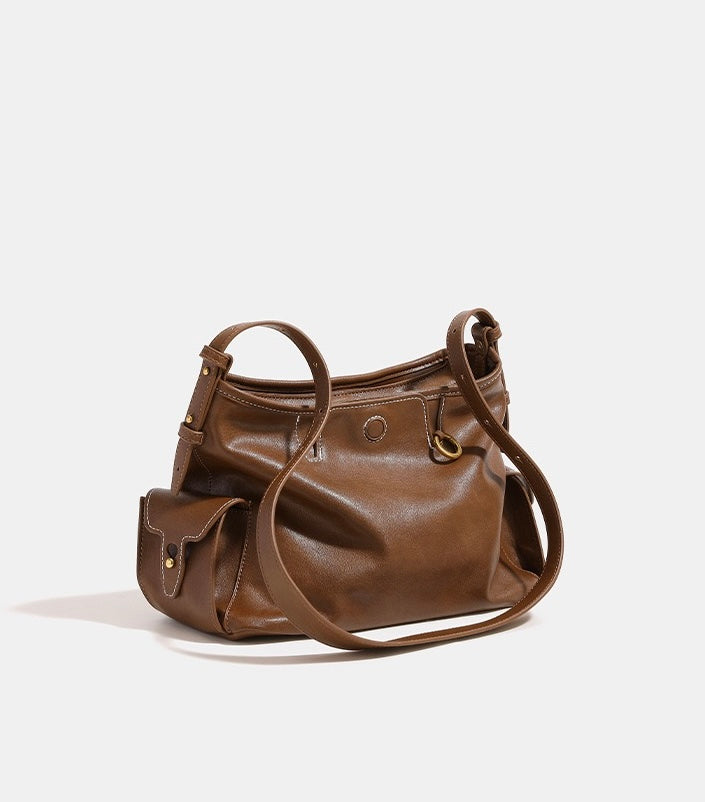 Rimal Echo Trace Dual-Size Tote – Soft Minimalist Brown